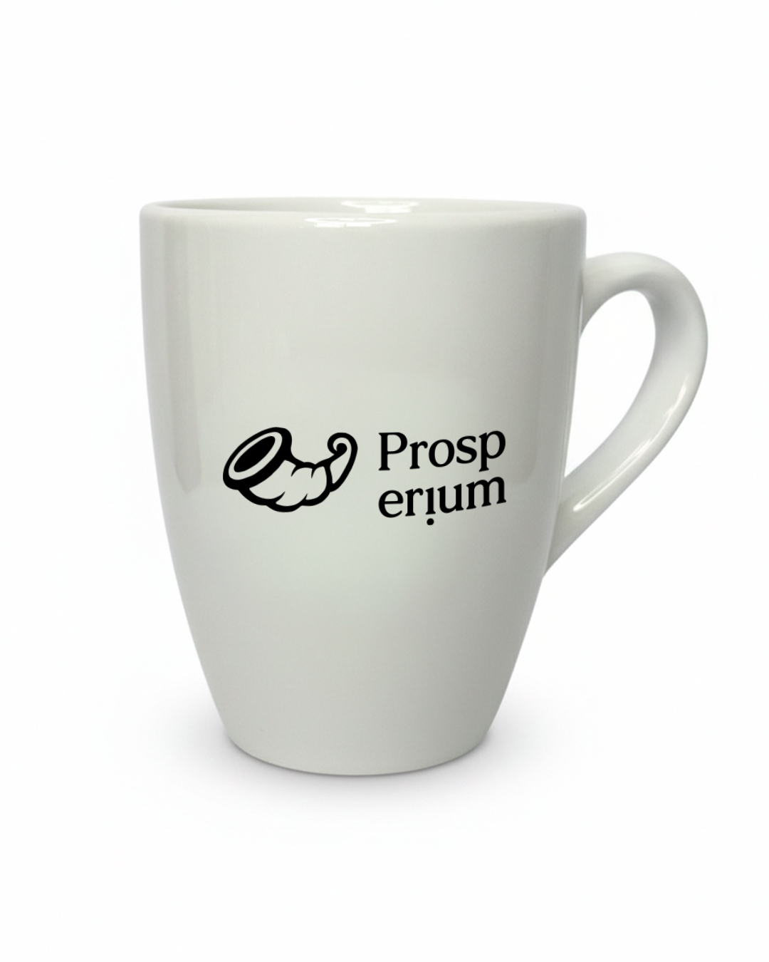 Caneca Prosperium Minimal Branca – Logo Preto