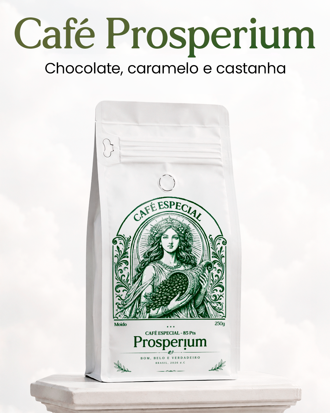 Café Prosperium Chocolate 250 g: chocolate, caramelo e castanha