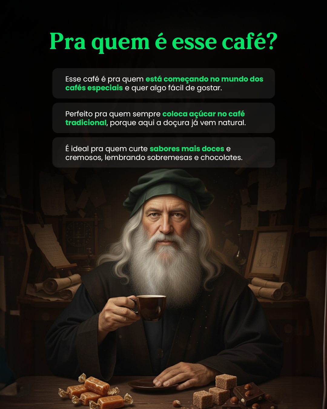 Leonardo da Vinci – Café Especial | Coleção Pensadores