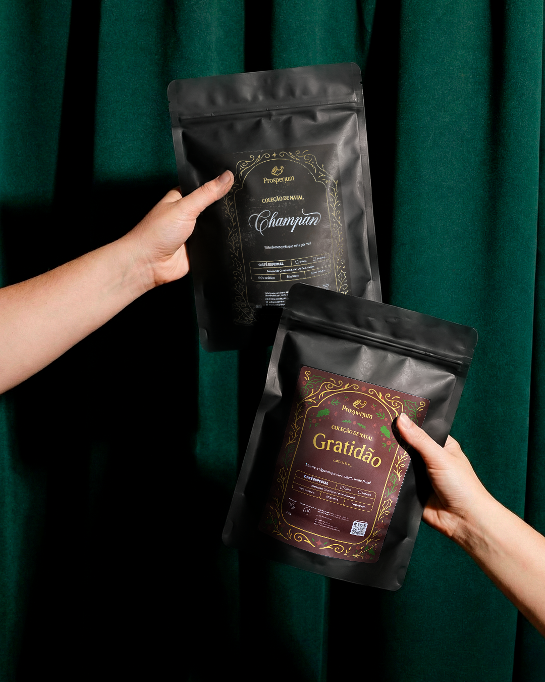 Kit Duo Natal – Gratidão & Champan | Prosperium